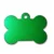 A bone-shaped anodised aluminium pet tag featuring crisp, high-contrast marking achieved via precision MOPA fiber laser engraving by WIKXY.