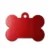 A bone-shaped anodised aluminium pet tag featuring crisp, high-contrast marking achieved via precision MOPA fiber laser engraving by WIKXY.