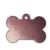 A bone-shaped anodised aluminium pet tag featuring crisp, high-contrast marking achieved via precision MOPA fiber laser engraving by WIKXY.