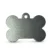 A bone-shaped anodised aluminium pet tag featuring crisp, high-contrast marking achieved via precision MOPA fiber laser engraving by WIKXY.