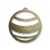 Elegant gold Christmas ornament by WIKXY, perfect for festive decor.