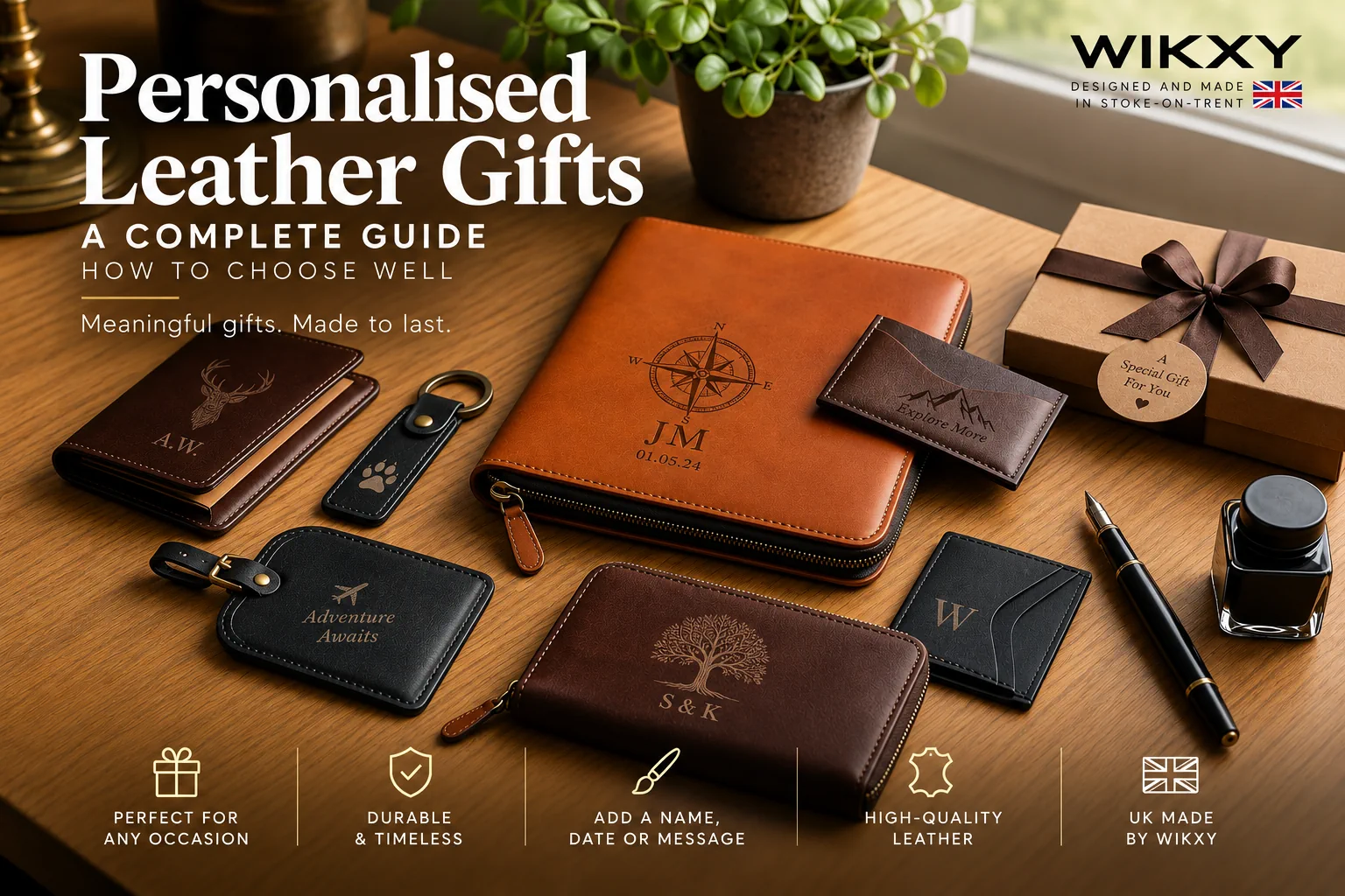 Personalised Leather Gifts – Engraved Gift Ideas by WIKXY